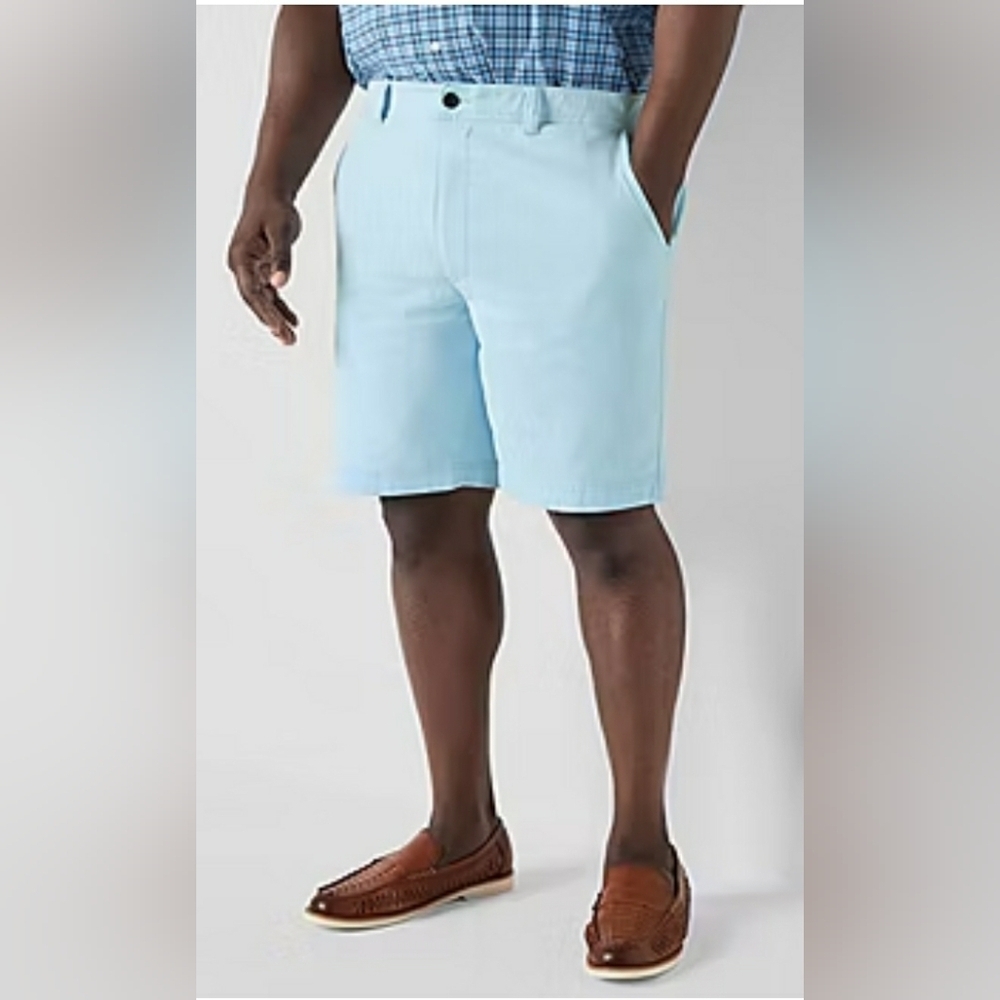 Preppy Big Men 40 Shorts Blue Resort Cotton Golf Cruise New
